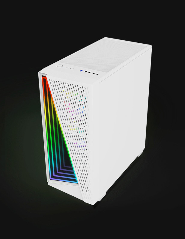 Gaming Kućište SNOWMAN CS027 White RGB FRONT PANEL