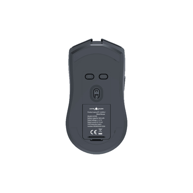 WIRELESS MIS White Shark WGM-5022 LUCAN 12.000 dpi Crni