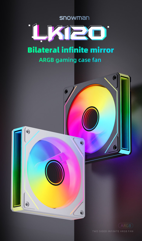 ARGB VENTILATOR LK120-ARGB FAN BLACK / COOLER CRNI