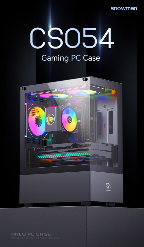 Gaming Kućište SNOWMAN CS054 + 3 X LED FAN INCLUDED