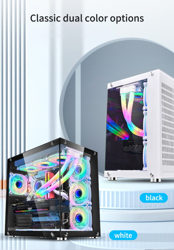 Gaming Kućište SNOWMAN CS016 + 10 X ARGB FAN INCLUDED