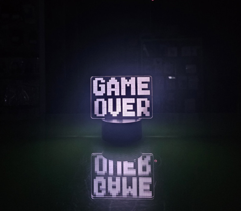 Gaming Dekorativna Lampa Game Over JQ-AL306