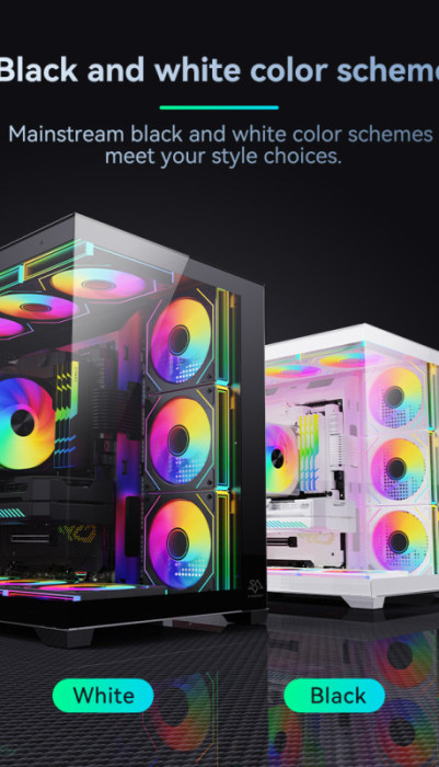 Gaming Kućište SNOWMAN CS015 + 10 X ARGB FAN