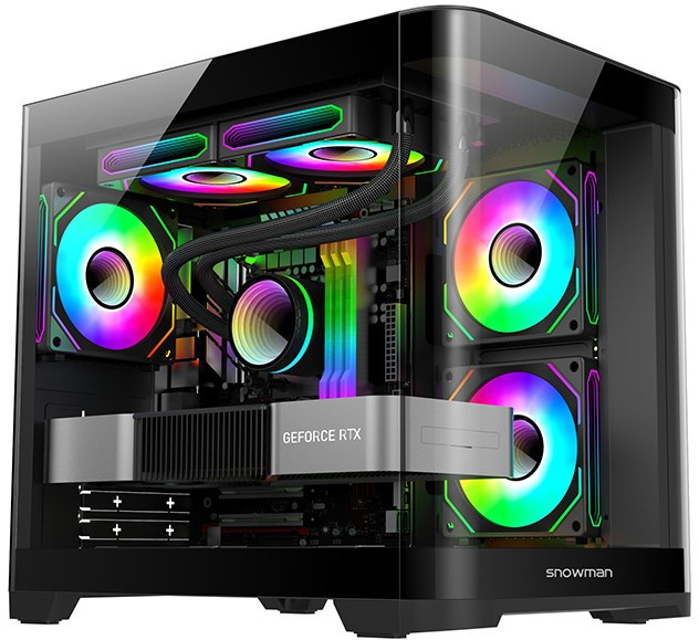 Gaming Kućište SNOWMAN CS083 + 7 X ARGB FAN INCLUDED