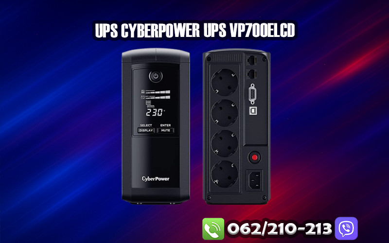 UPS Cyberpower VP700ELCD Line-int suko