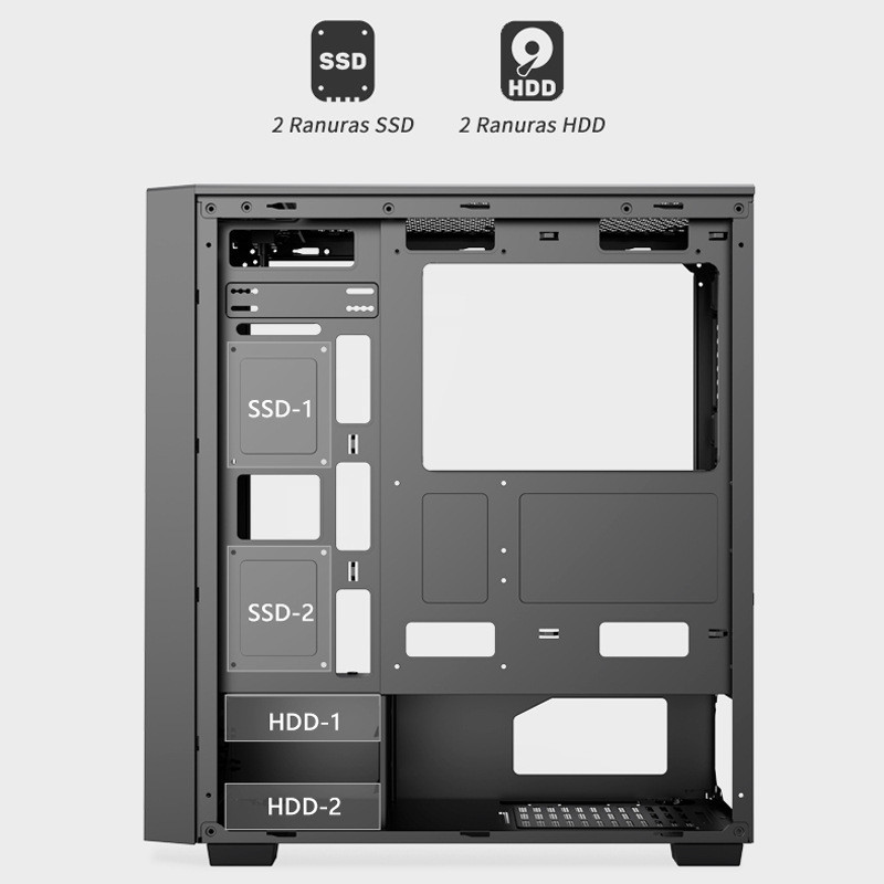 Gaming Kućište SNOWMAN CS027 White RGB FRONT PANEL