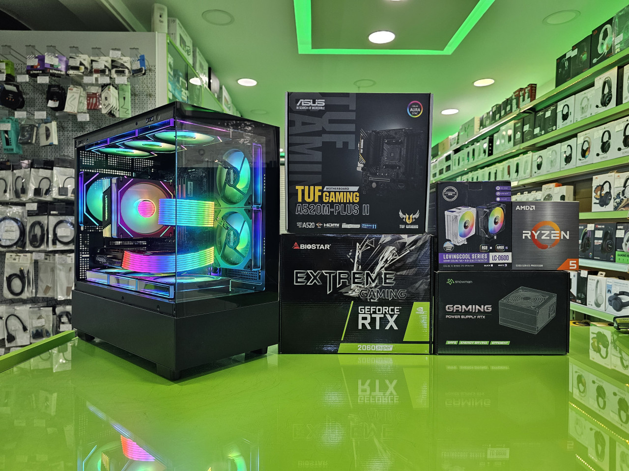 PC MAX Ryzen 5 5600X /16GB/RTX2060 Super 8GB/SSD 500GB + HDD 1TB