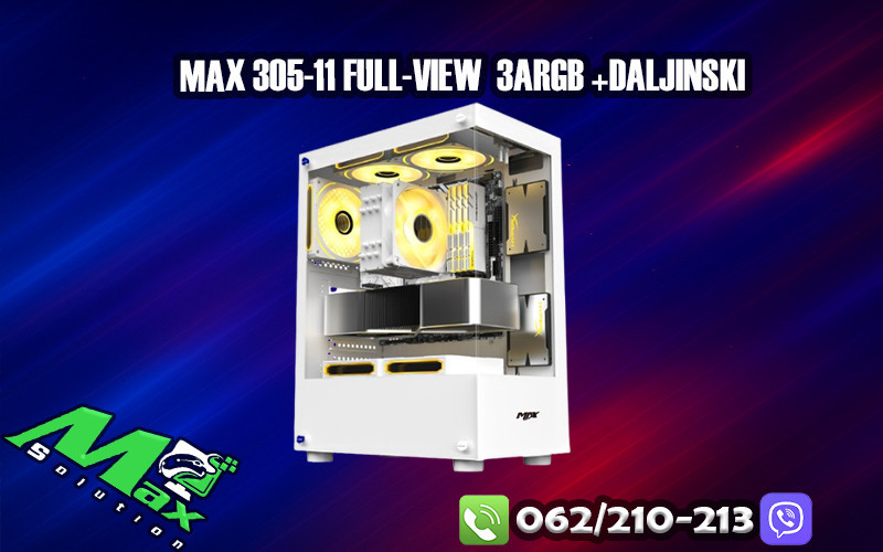 Gaming kućište MAX 305-11 (3ARGB +daljinski)