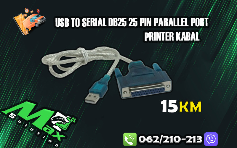 USB to serial DB25 25 Pin Parallel Port printer Kabal