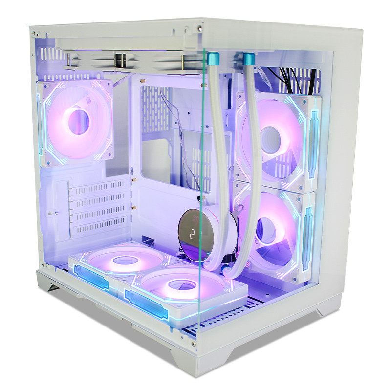 Gaming Kućište SNOWMAN CS004 White + 7 X ARGB FAN