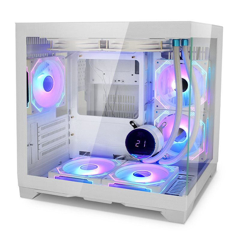 Gaming Kućište SNOWMAN CS004 White + 7 X ARGB FAN