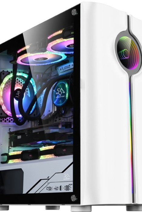 Gaming Kućište SNOWMAN CS029 White RGB FRONT PANEL
