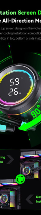 SNOWMAN Vodeno hladjenje KM240 ARGB BIJELO All Socket AMD / INTEL