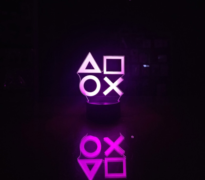 Gaming Dekorativna Lampa Playstation Button B JQ-AL302