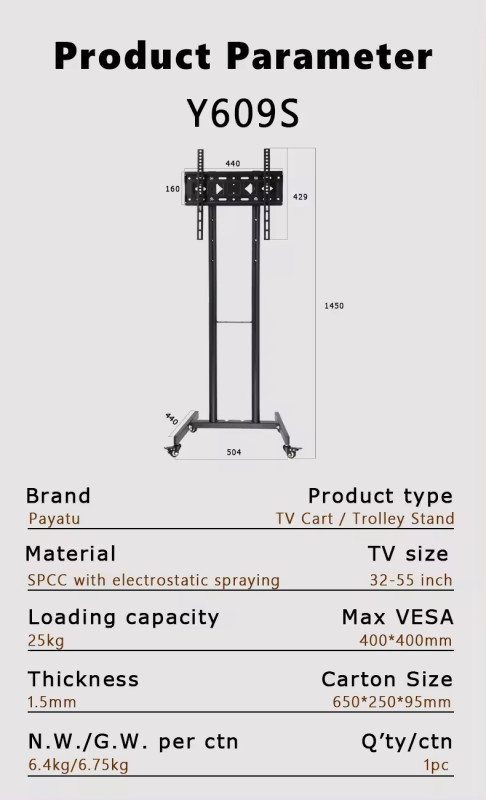 Mobilni nosac za TV Y609S-3 32-55 inch