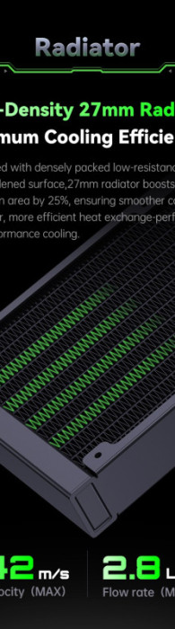 SNOWMAN Vodeno hladjenje KM240 ARGB CRNI All Socket AMD / INTEL