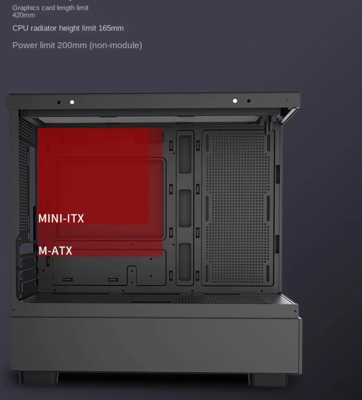 Gaming Kućište SNOWMAN CS050 + 9 X ARGB FAN INCLUDED