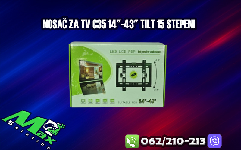 Nosac za TV C35 14"-43" Tilt 15 stepeni