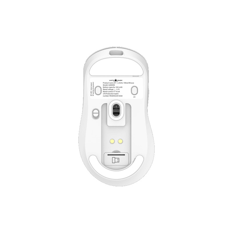 WIRELESS MIS White Shark WGM-5023 GAWAIN 12.000Dpi Bijeli