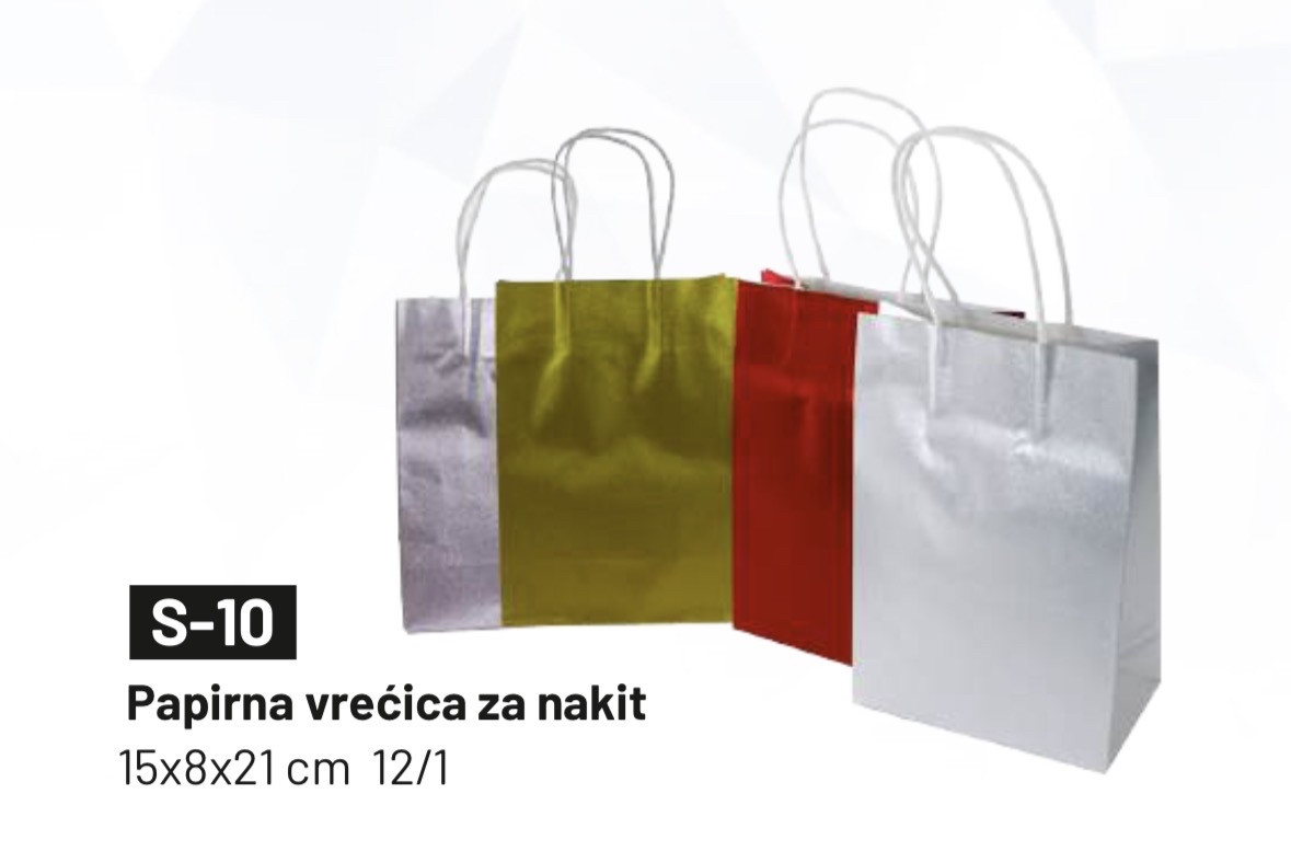 Papirna vrećica za nakit 12/1