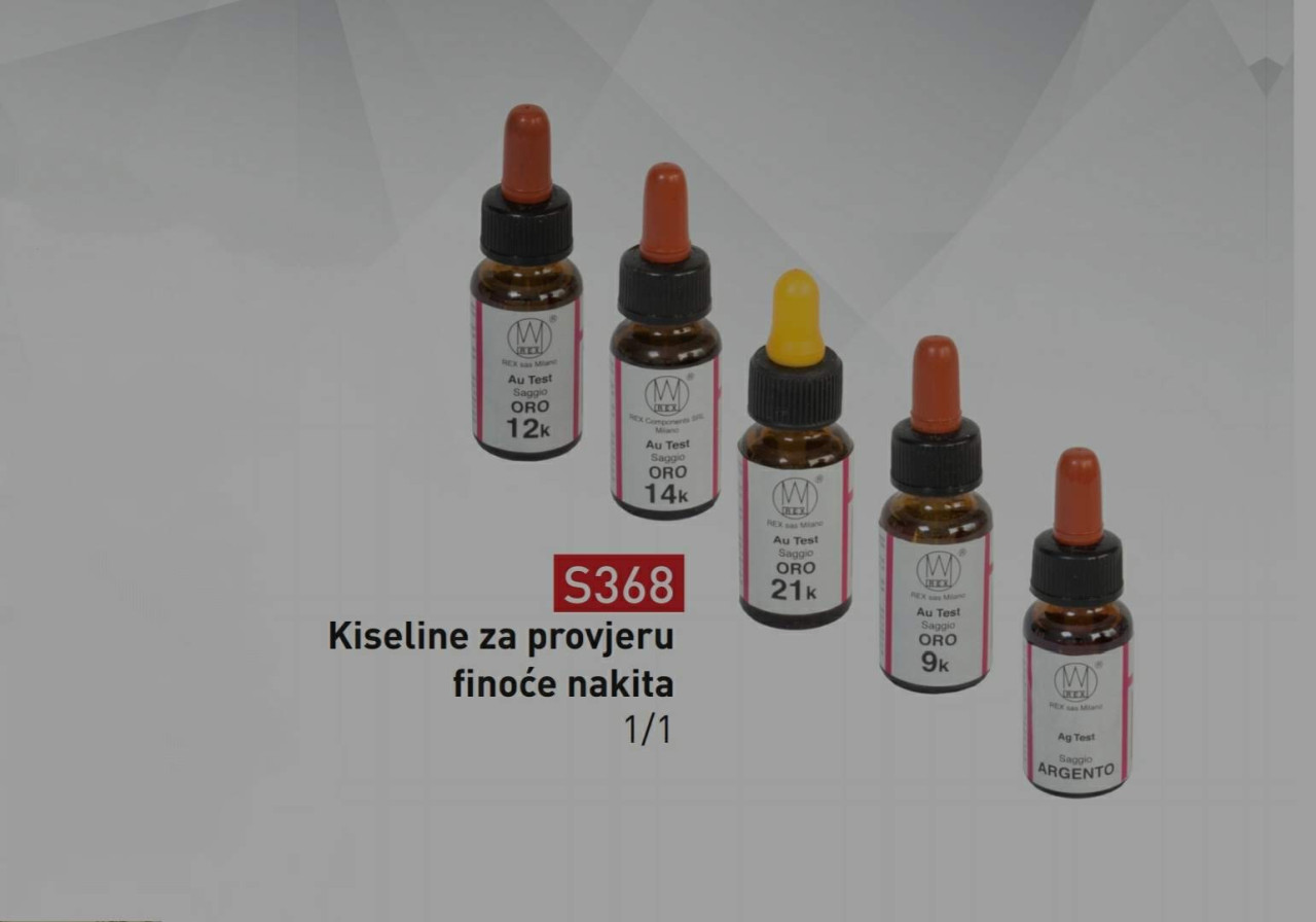 Kiseline za provjeru finoće nakita 1/1