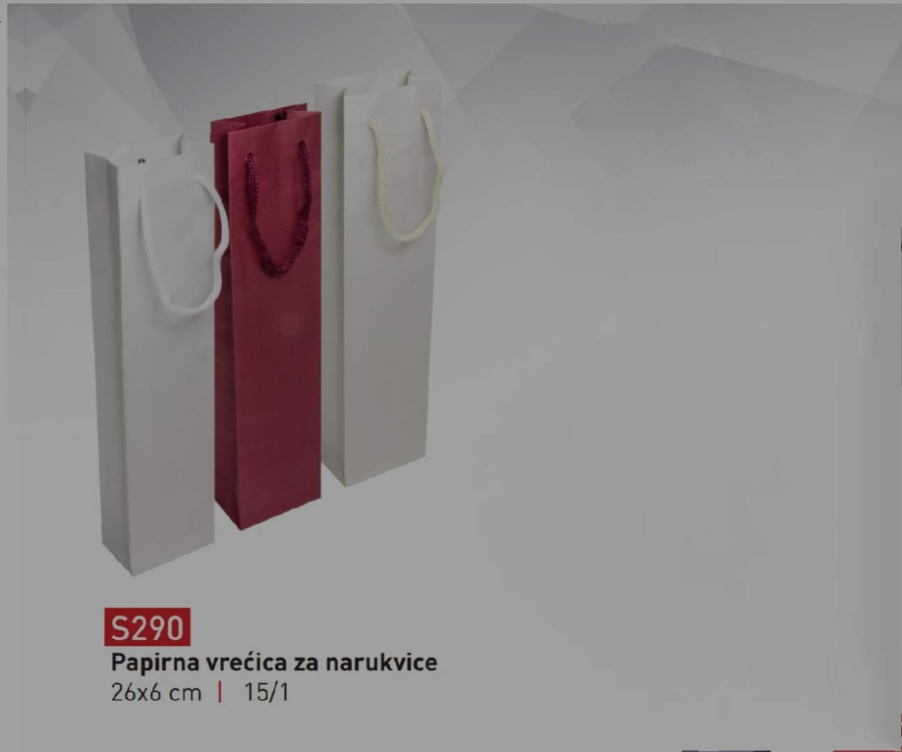 Papirna vrećica za narukvice 15/1