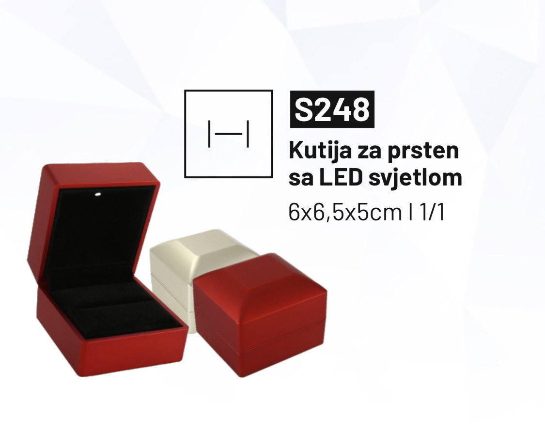 Kutija za prsten sa LED svjetlom 1/1