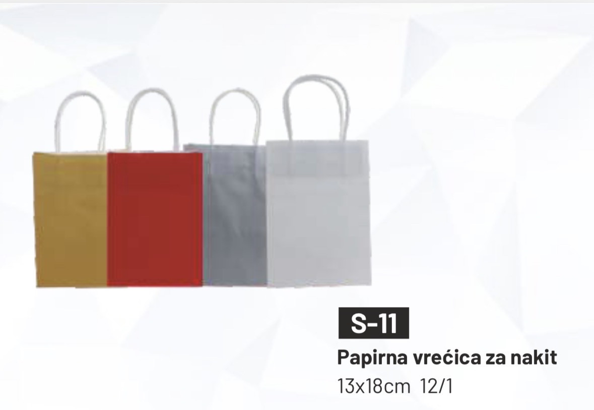 Papirna vrećica za nakit 12/1