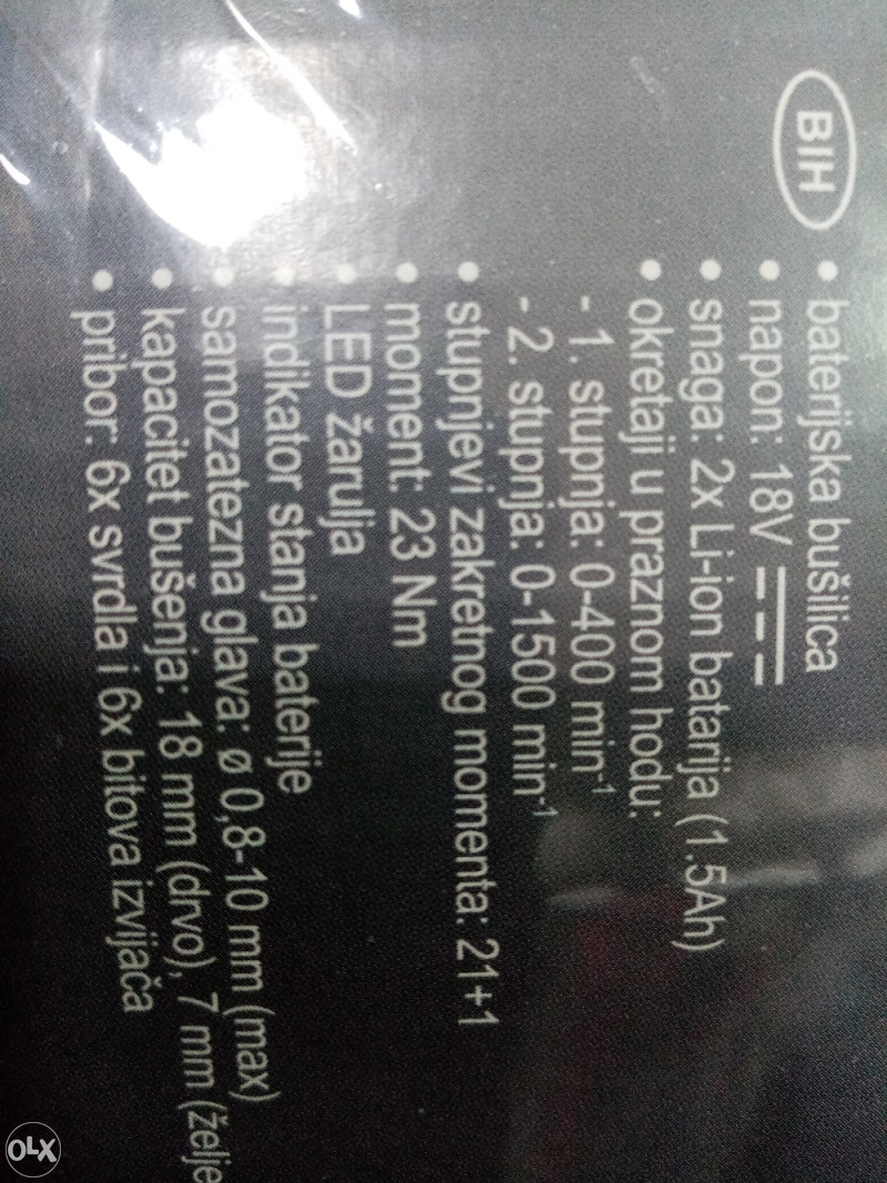 BUSILICA AKUMULATORSKA ISKRA ML-CD92-180S