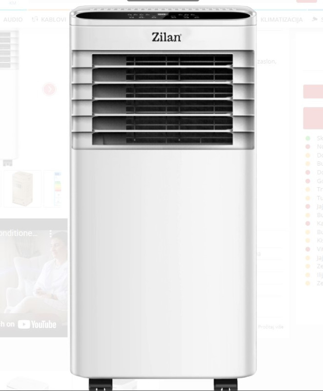 KLIMA POKRETNA ZLN7101 3U1 9000BTU