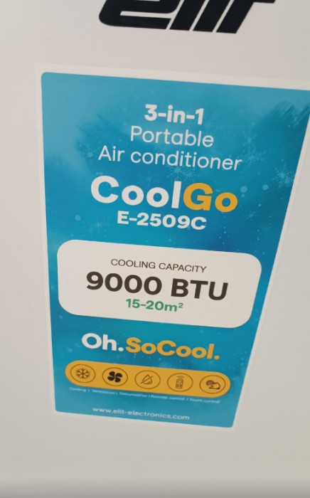 PRENOSNA KLIMA ELIT E-2509C COOL GO2.6
