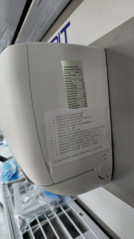 Klima uređaj FAVORIT 12000BTU JD HB INVERTER-VANJSKI GRIJAC
