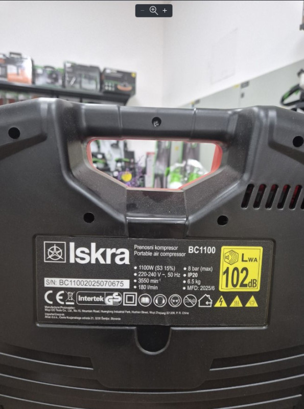 KOMPRESOR PRENOSNI ISKRA BC 1100
