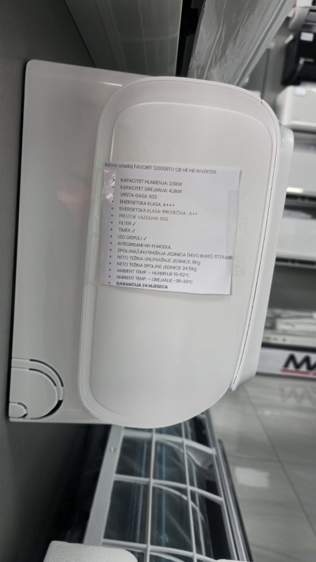 Klima uređaj FAVORIT 12000BTU QB HE HB INVERTER
