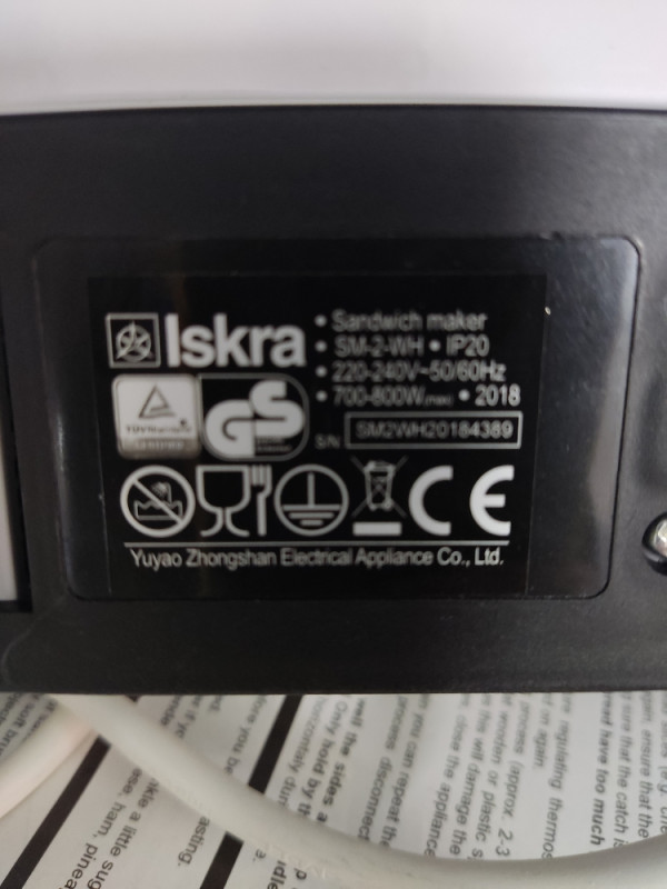Toster ISKRA SM-2-WH