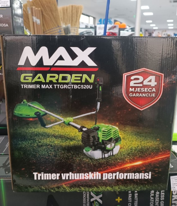 TRIMER BENZINSKI MAX GARDEN TTGRCTBC520U + set opreme