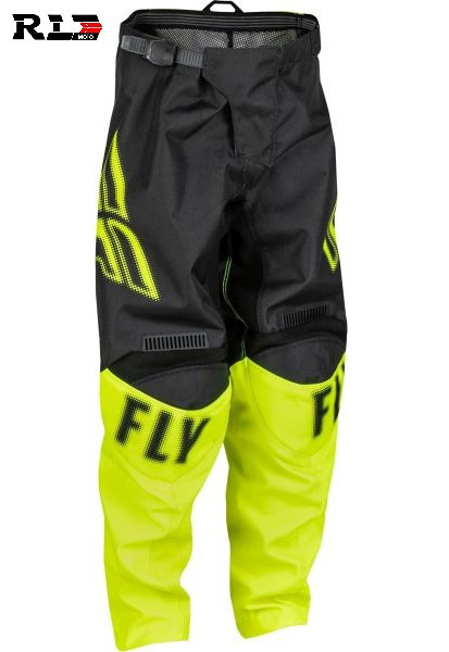 Moto cross/enduro hlače crno-žute-fluorescent dječije