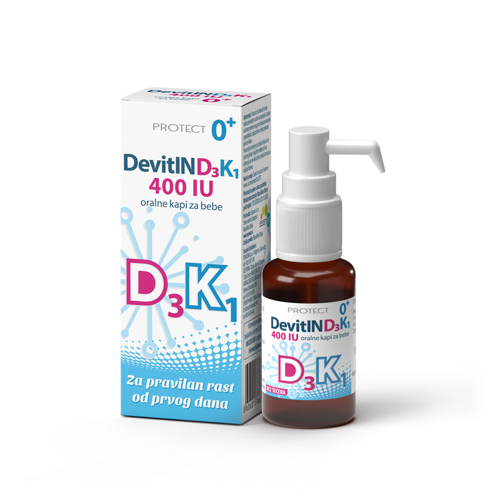 DevitIND3K1 400 IU 10ml ESENSA - profilaksi rahitisa i kasnog oblika hemoragijske bolesti nov