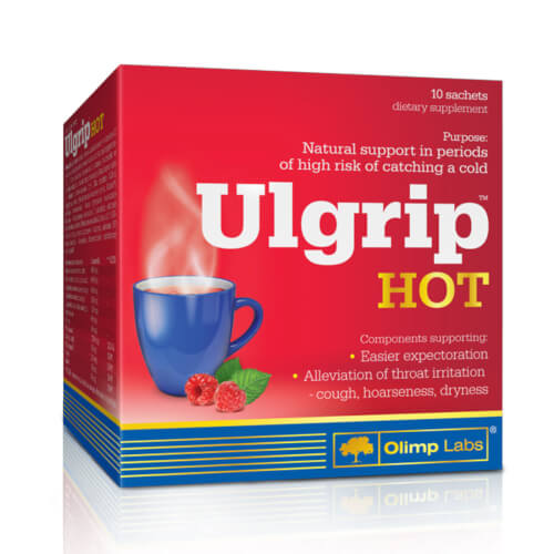 ULGRIP HOT vrecice a10 Olimp Labs - za ublažavanje kašlja i promuklosti, za jačanje imunološkog