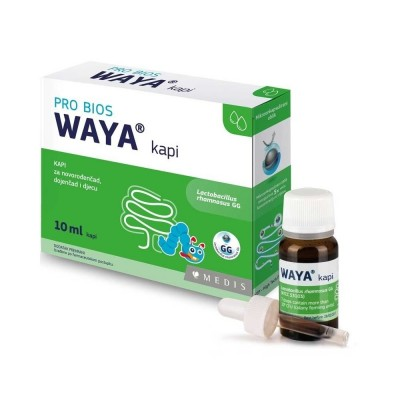 WAYA lgg kapi za dojencad i djecu 10ml Medis - za uravnoteženu crijevnu mikrofloru i regulaciju probavnih s