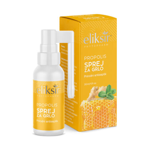 Eliksir Propolis sprej za grlo djeca 30ml- za ublažavanje tegoba kod virusnih, bakterijskih i gljivični