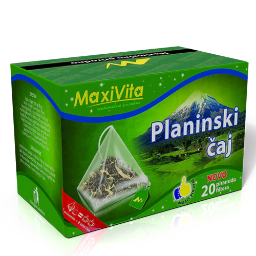 MAXIVITA Planinski čaj fv 20x2g - za mršavljenje, čišćenje organizma, pomoć kod zatvora