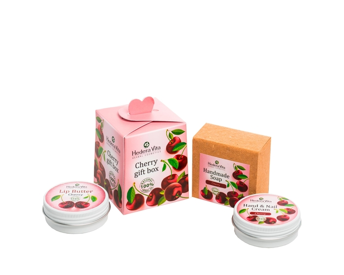H.POKLON SET VIŠNJA/GIFT BOX - za ruke i kožu