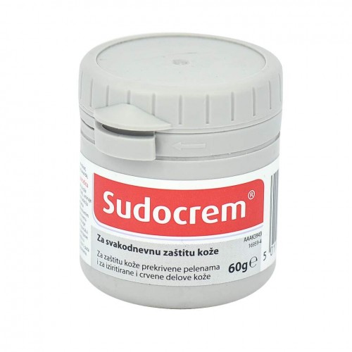 SUDOCREM ZAŠTITNA KREMA ZA BEBE 60G - za ublažavanje i sprječavanje pelenskog osipa, iritacija na ko