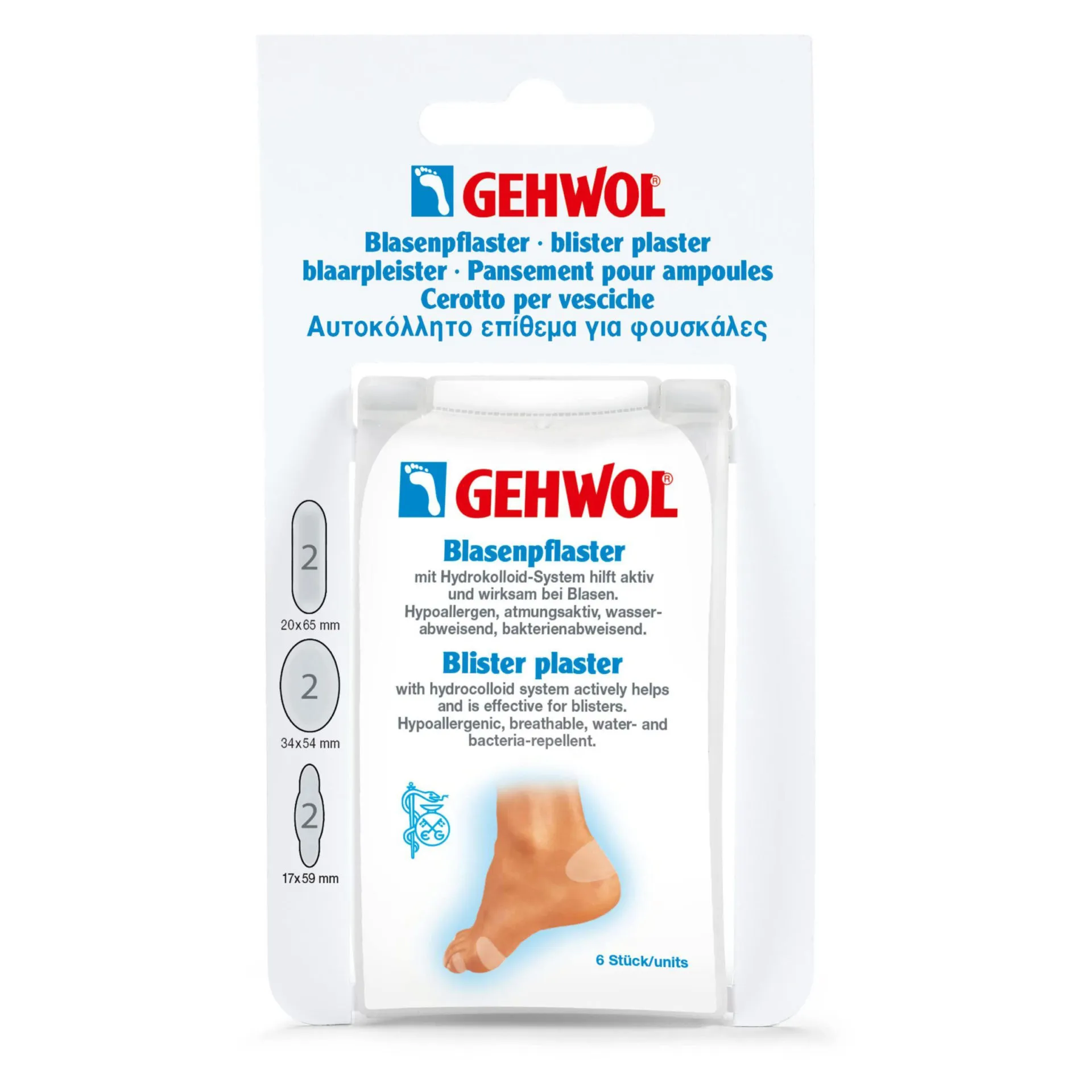Gehwol Hidrokoloidni flasteri za žuljeve 6 kom