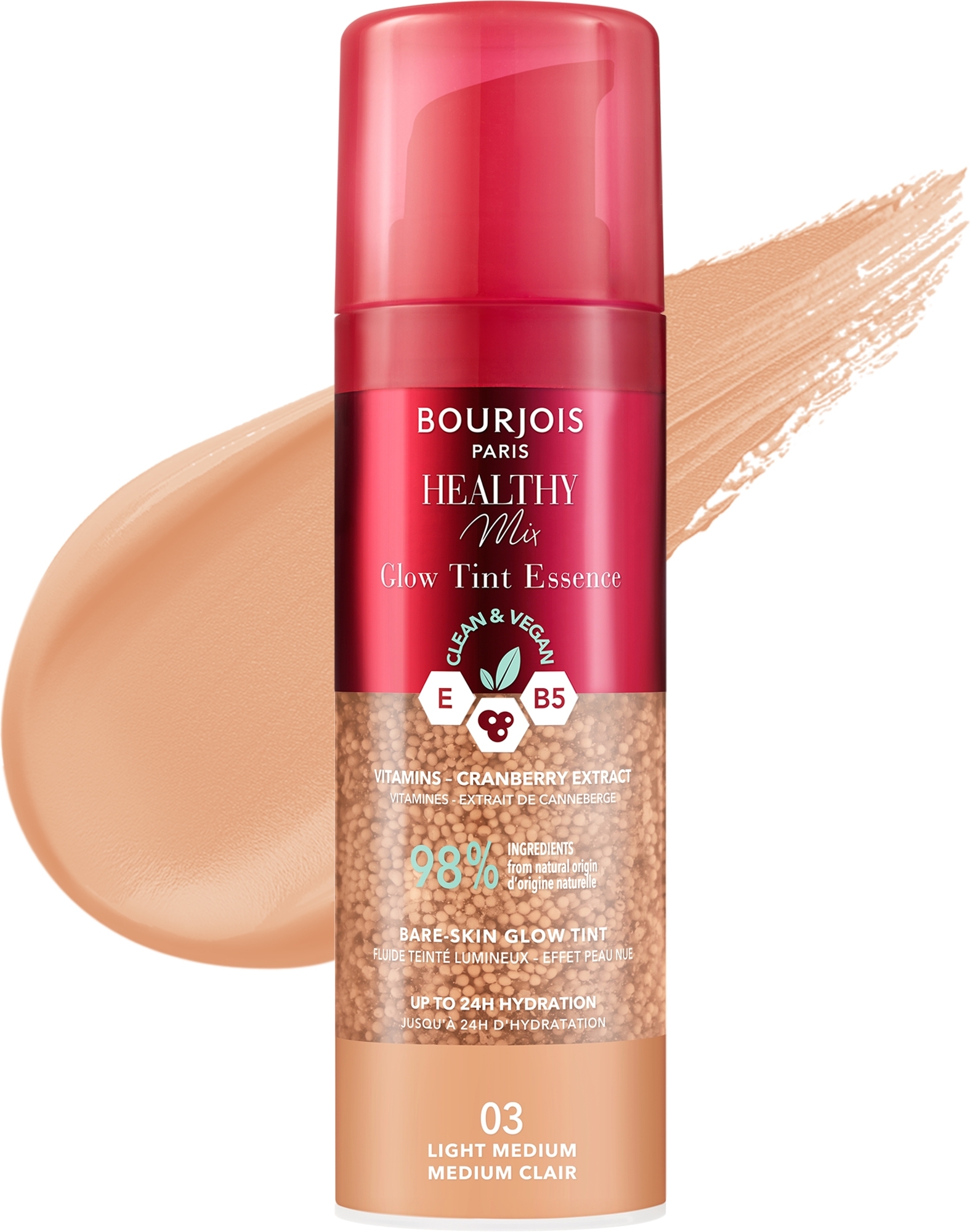 BJ PUDER HMIX GLOW TINT ESS 03 LIGHT MEDIUM