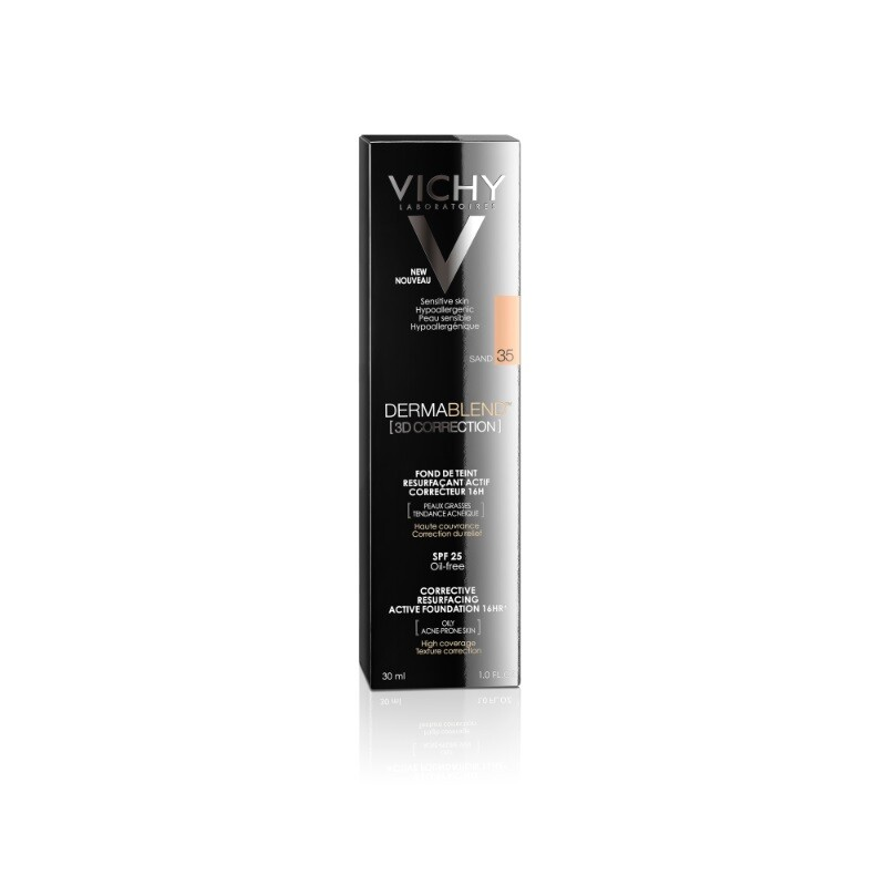 VICHY DERMABLEND 3D br.35 korektivni puder 30ml - za poboljšanje kvaliteta kože i smanjenje nesavršenosti