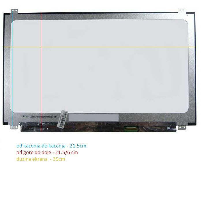 Display ekran LED za laptop 15.6 slim 30 pina kraći
