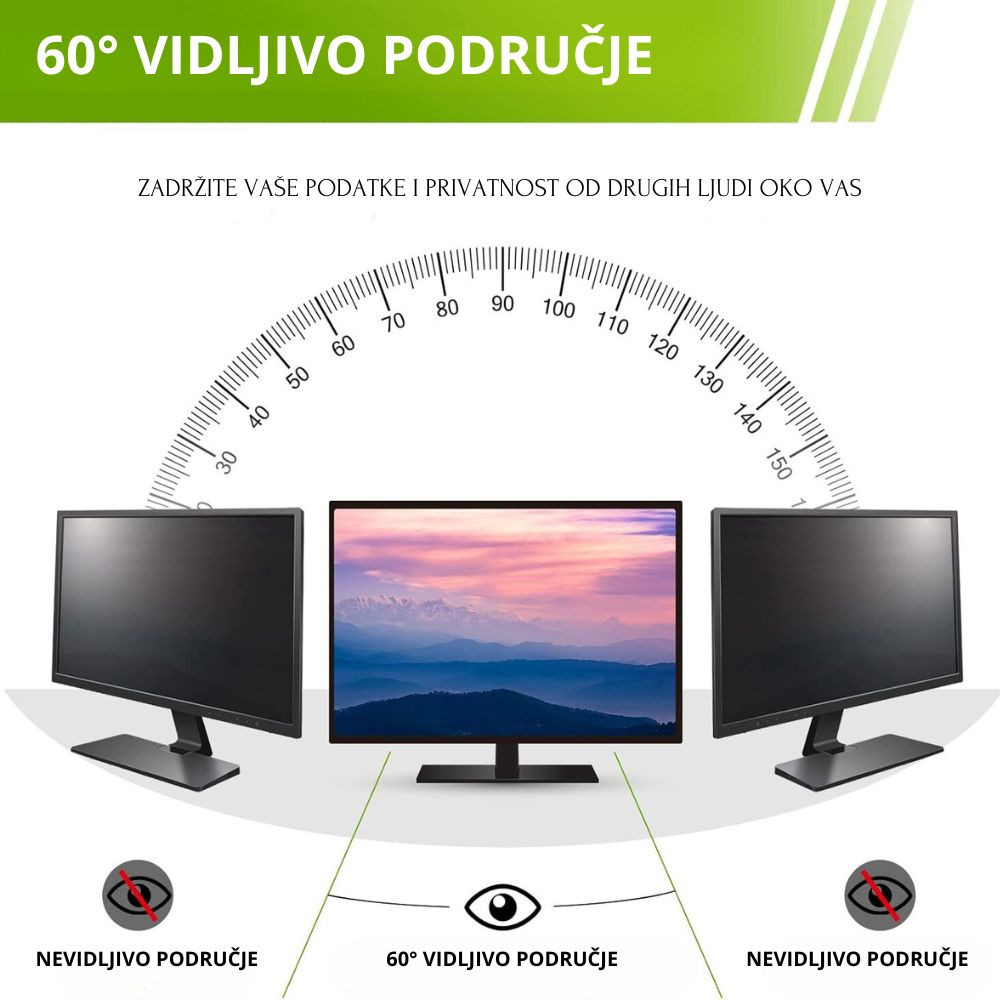 Zaštitna Folija za Ekran (Privacy Screen Filter) - 24 incha