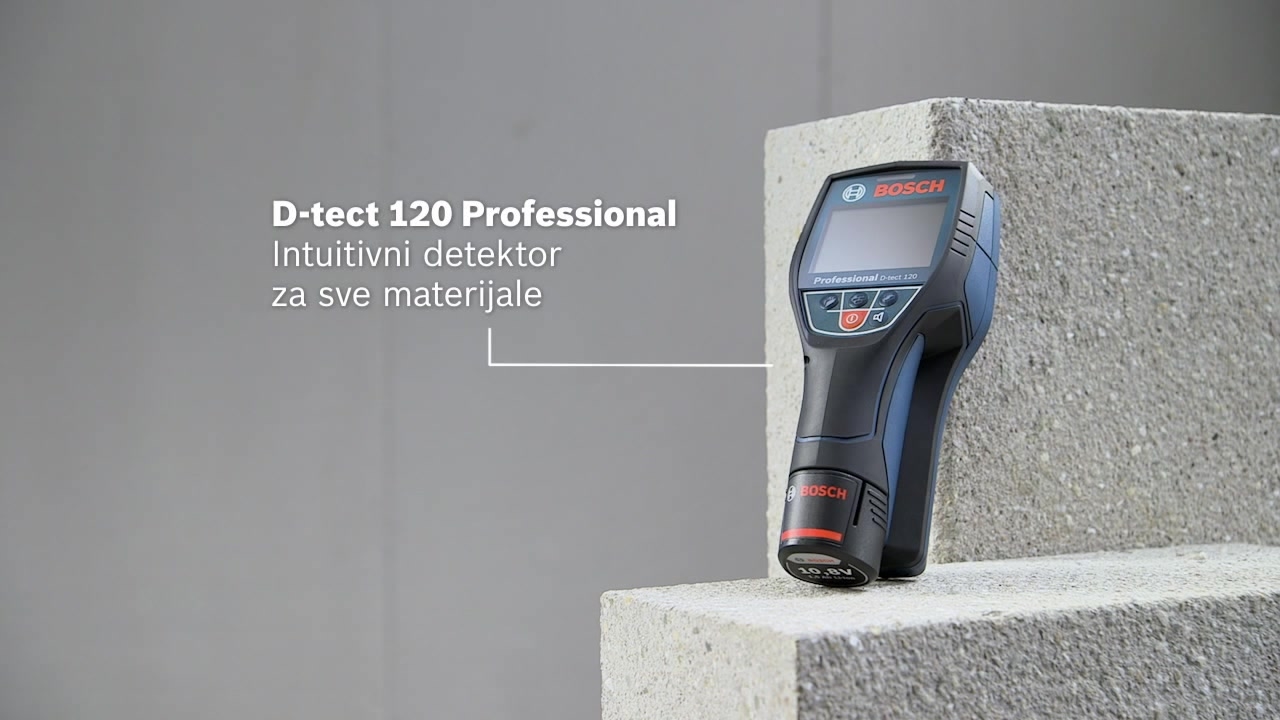 BOSCH D-tect 120 Detektor kablova metala i drveta SOLO u L-Boxx-u